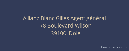 Allianz Blanc Gilles Agent général