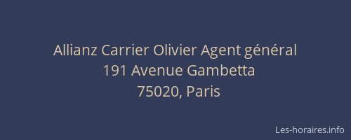 Allianz Carrier Olivier Agent général