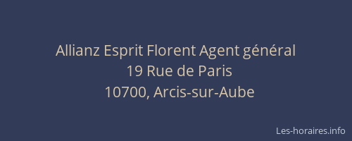 Allianz Esprit Florent Agent général