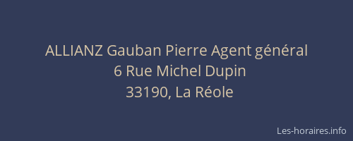 ALLIANZ Gauban Pierre Agent général