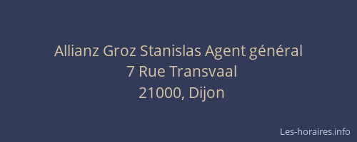 Allianz Groz Stanislas Agent général