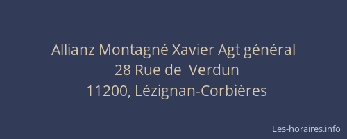 Allianz Montagné Xavier Agt général