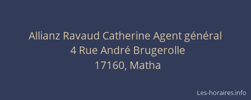 Allianz Ravaud Catherine Agent général