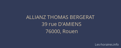 ALLIANZ THOMAS BERGERAT