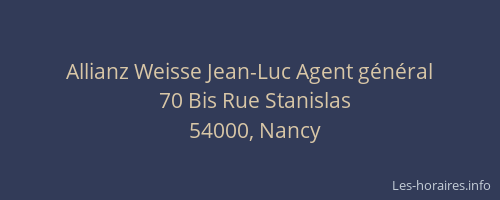 Allianz Weisse Jean-Luc Agent général