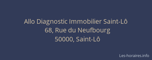 Allo Diagnostic Immobilier Saint-Lô