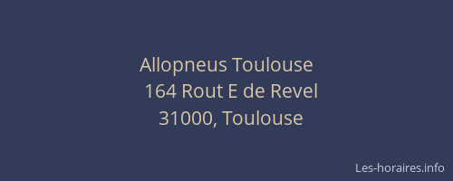 Allopneus Toulouse