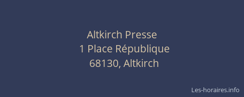 Altkirch Presse