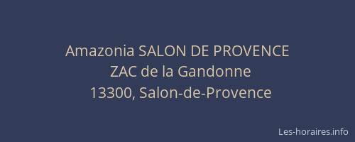 Amazonia SALON DE PROVENCE