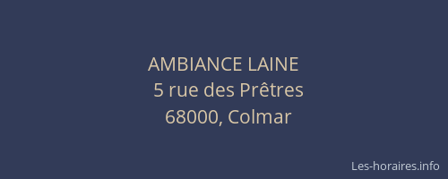 AMBIANCE LAINE