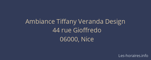 Ambiance Tiffany Veranda Design