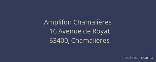 Amplifon Chamalières