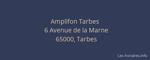 Amplifon Tarbes