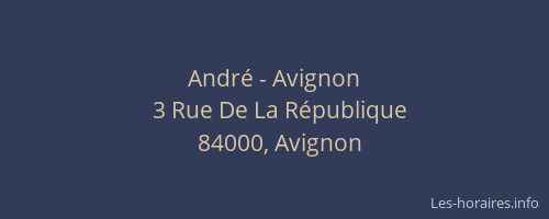 André - Avignon