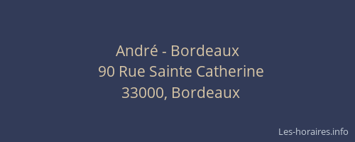 André - Bordeaux