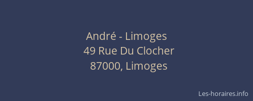 André - Limoges
