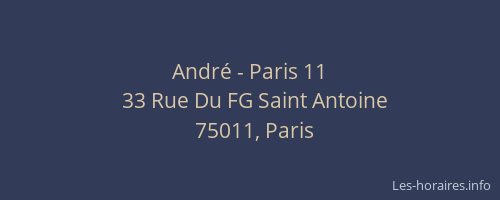 André - Paris 11