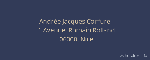 Andrée Jacques Coiffure