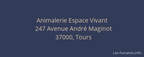 Animalerie Espace Vivant