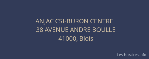 ANJAC CSI-BURON CENTRE