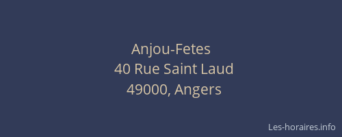 Anjou-Fetes