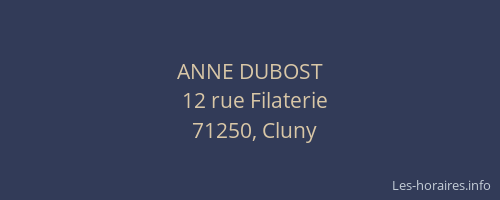 ANNE DUBOST