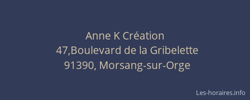 Anne K Création