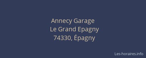 Annecy Garage