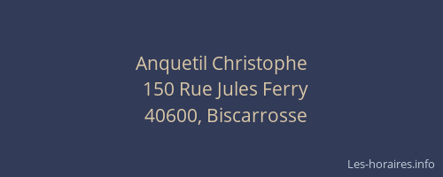 Anquetil Christophe