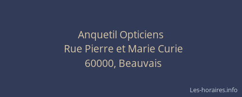 Anquetil Opticiens