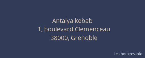 Antalya kebab