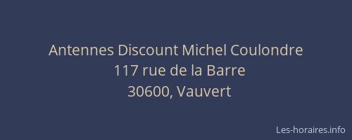 Antennes Discount Michel Coulondre