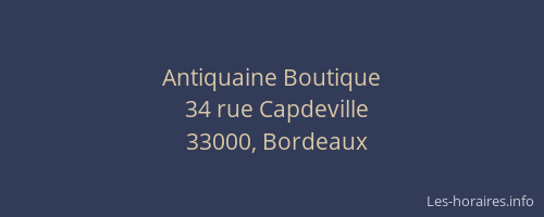 Antiquaine Boutique