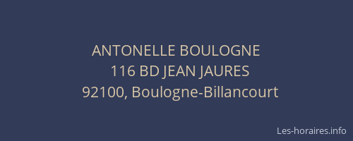 ANTONELLE BOULOGNE