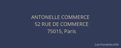 ANTONELLE COMMERCE