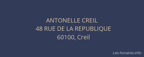 ANTONELLE CREIL