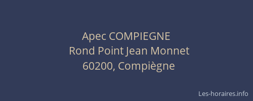 Apec COMPIEGNE