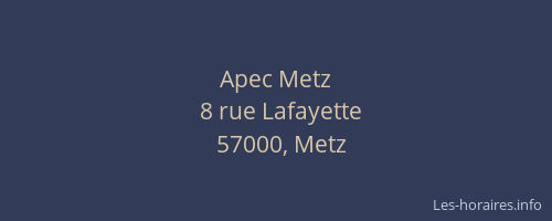 Apec Metz