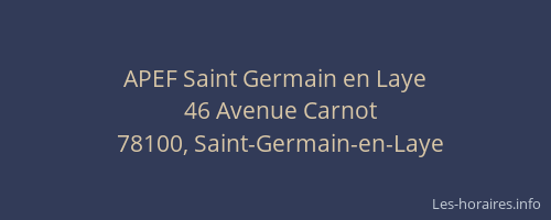 APEF Saint Germain en Laye