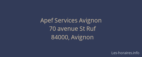 Apef Services Avignon