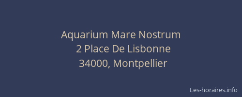 Aquarium Mare Nostrum