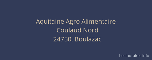 Aquitaine Agro Alimentaire