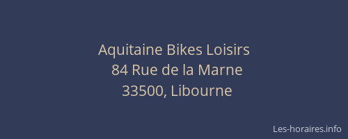 Aquitaine Bikes Loisirs