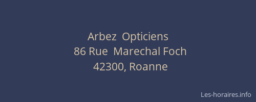 Arbez  Opticiens