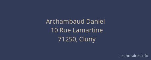 Archambaud Daniel