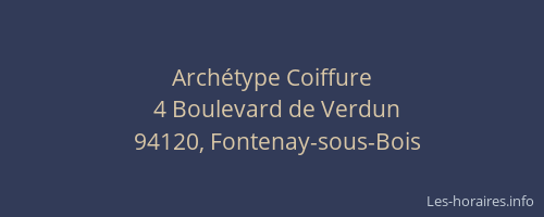 Archétype Coiffure
