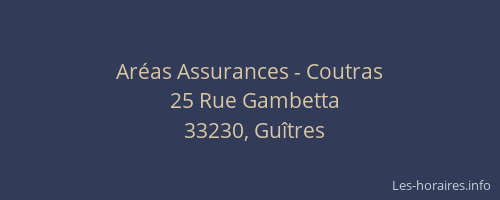 Aréas Assurances - Coutras