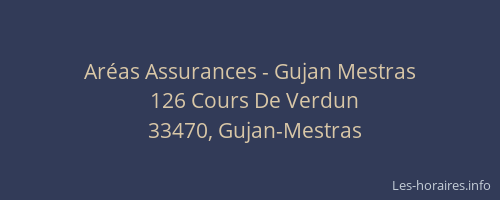 Aréas Assurances - Gujan Mestras