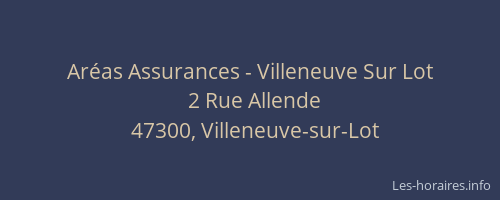 Aréas Assurances - Villeneuve Sur Lot