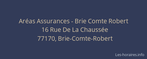 Aréas Assurances - Brie Comte Robert